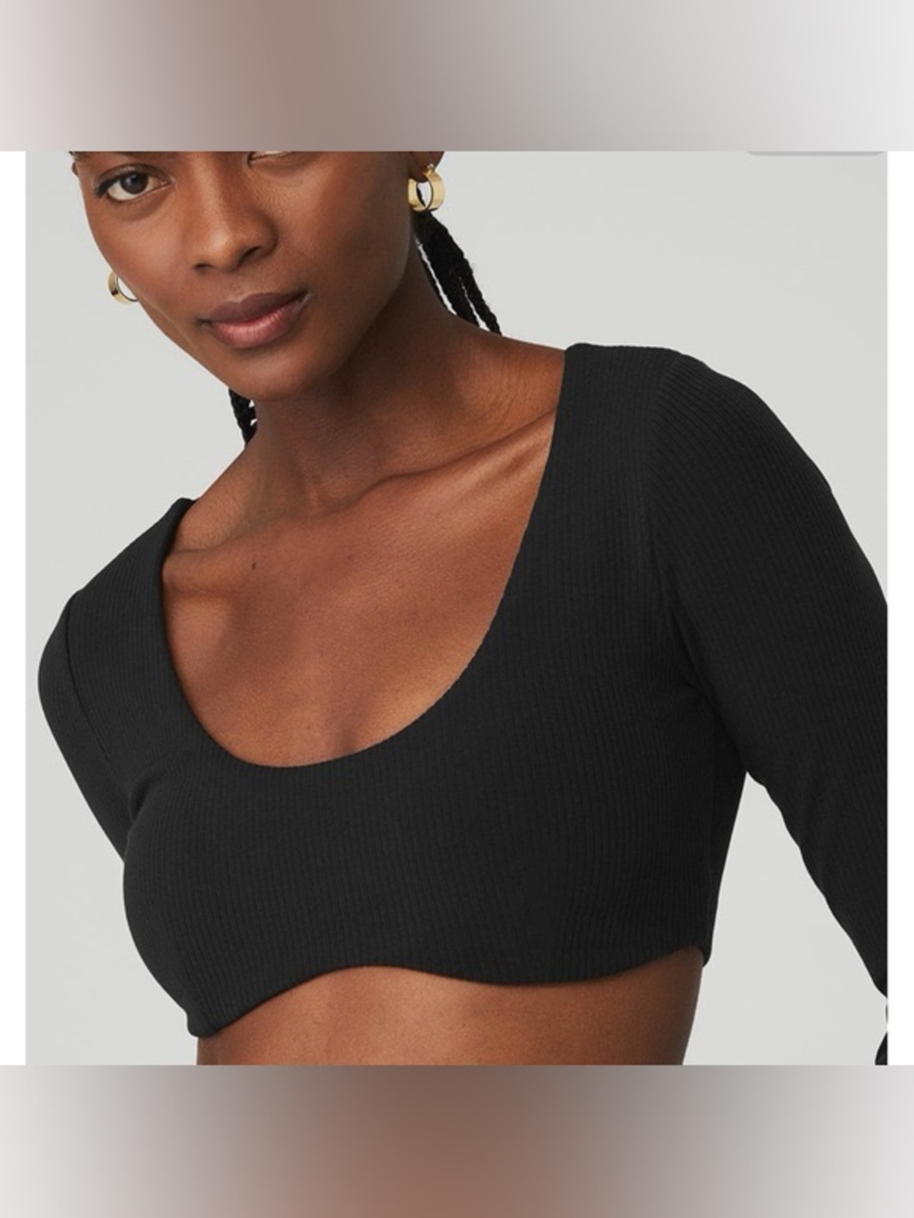 Alo Yoga Define Ribbed Long Sleeve Bra